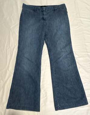 Express Design Studio Editor Blue Flare Jeans